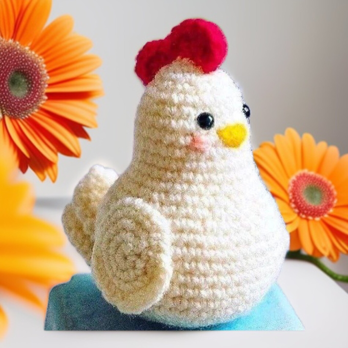 Курочка - игрушка амигуруми вязаная крючком