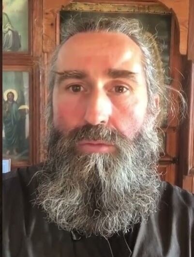 Афонский монах Андроник, Великая Лавра, скит свят. Василия Великого