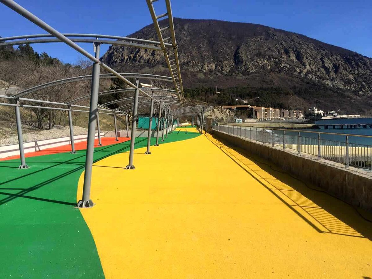 Резиновое покрытие из крошки