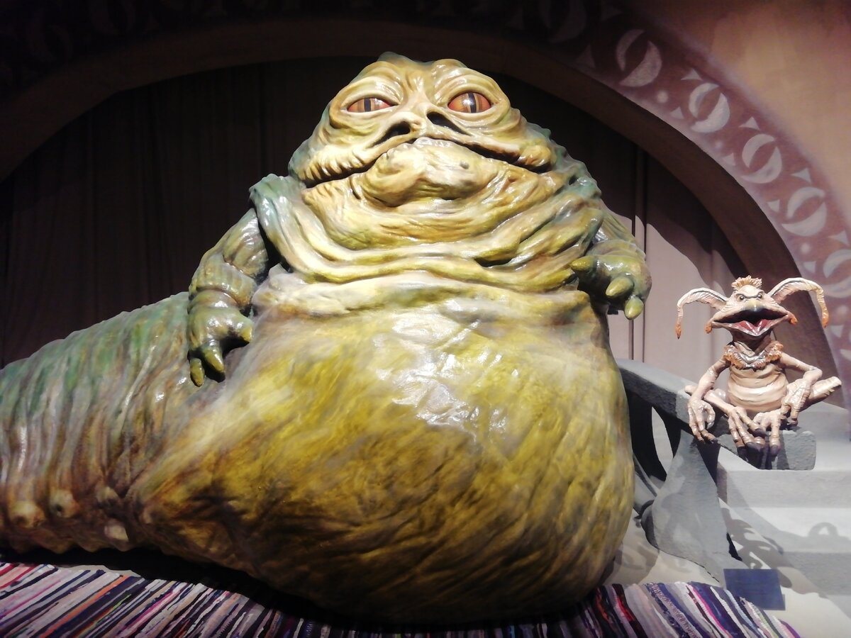 Джабба Хатт на выставке по Star wars. Фото автора.