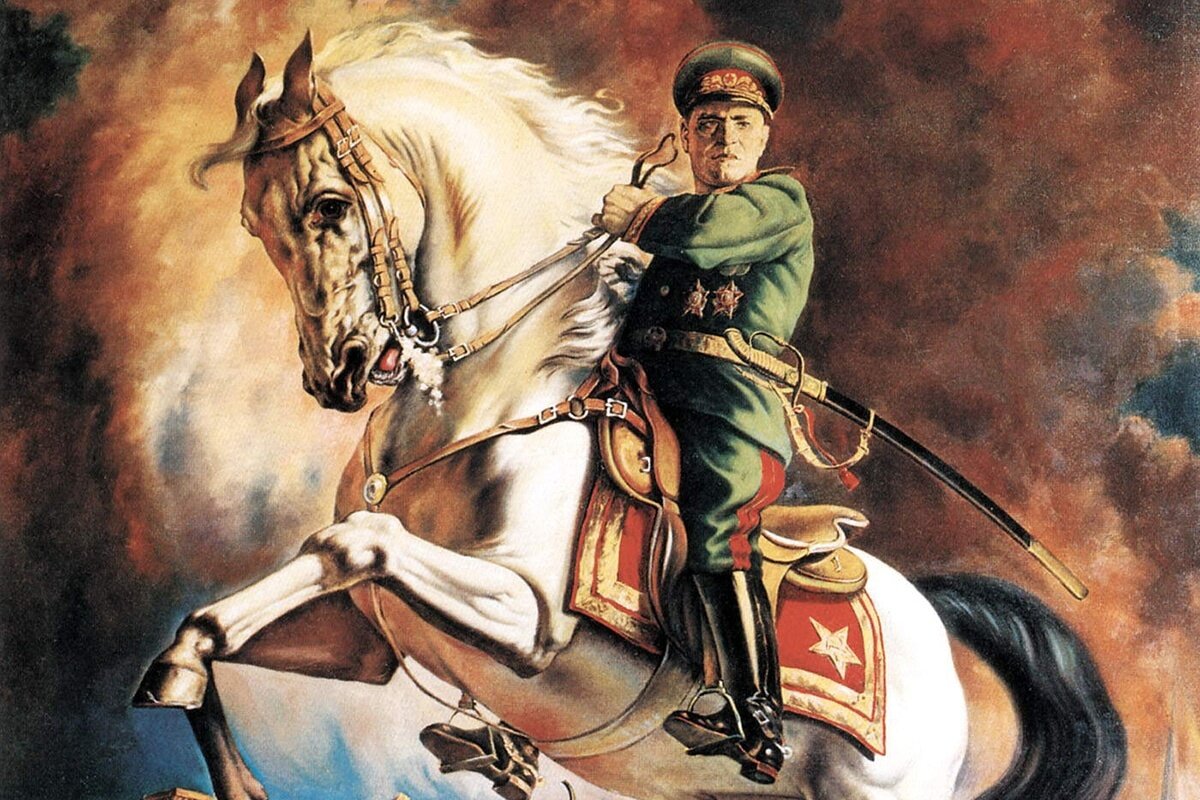 Какой полководец на белом коне
