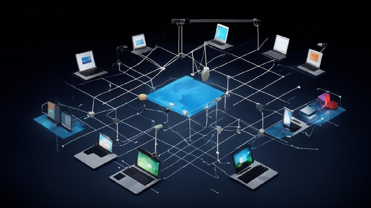 Сетевое подключение — это способность нескольких устройств подключаться и взаимодействовать друг с другом по сети.