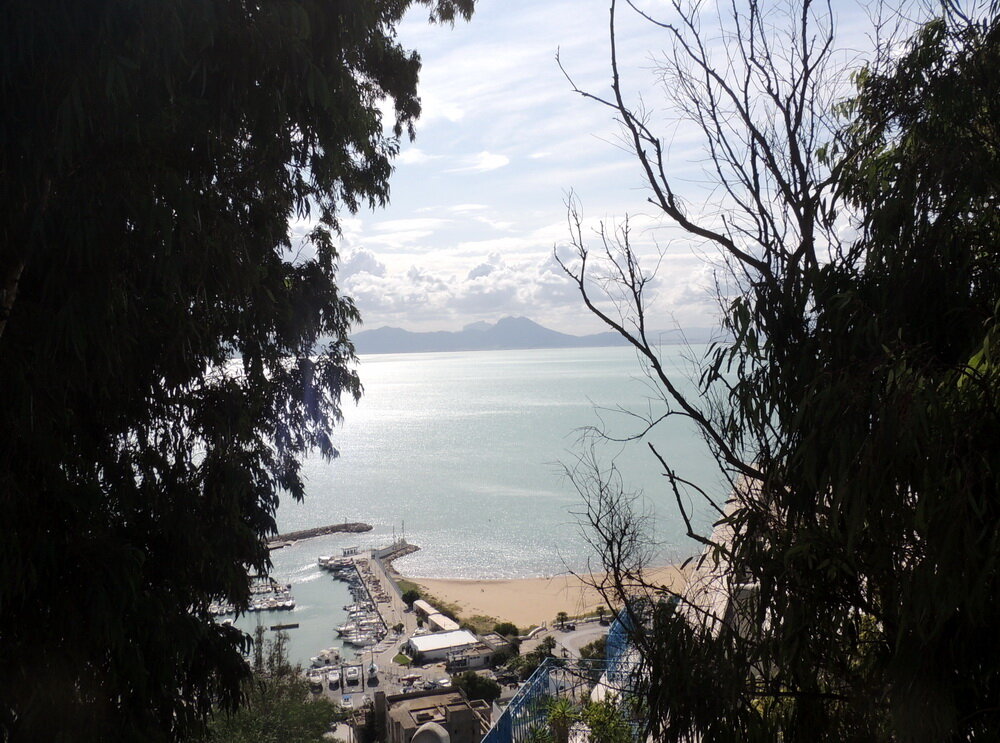 Вид на Тунисский залив