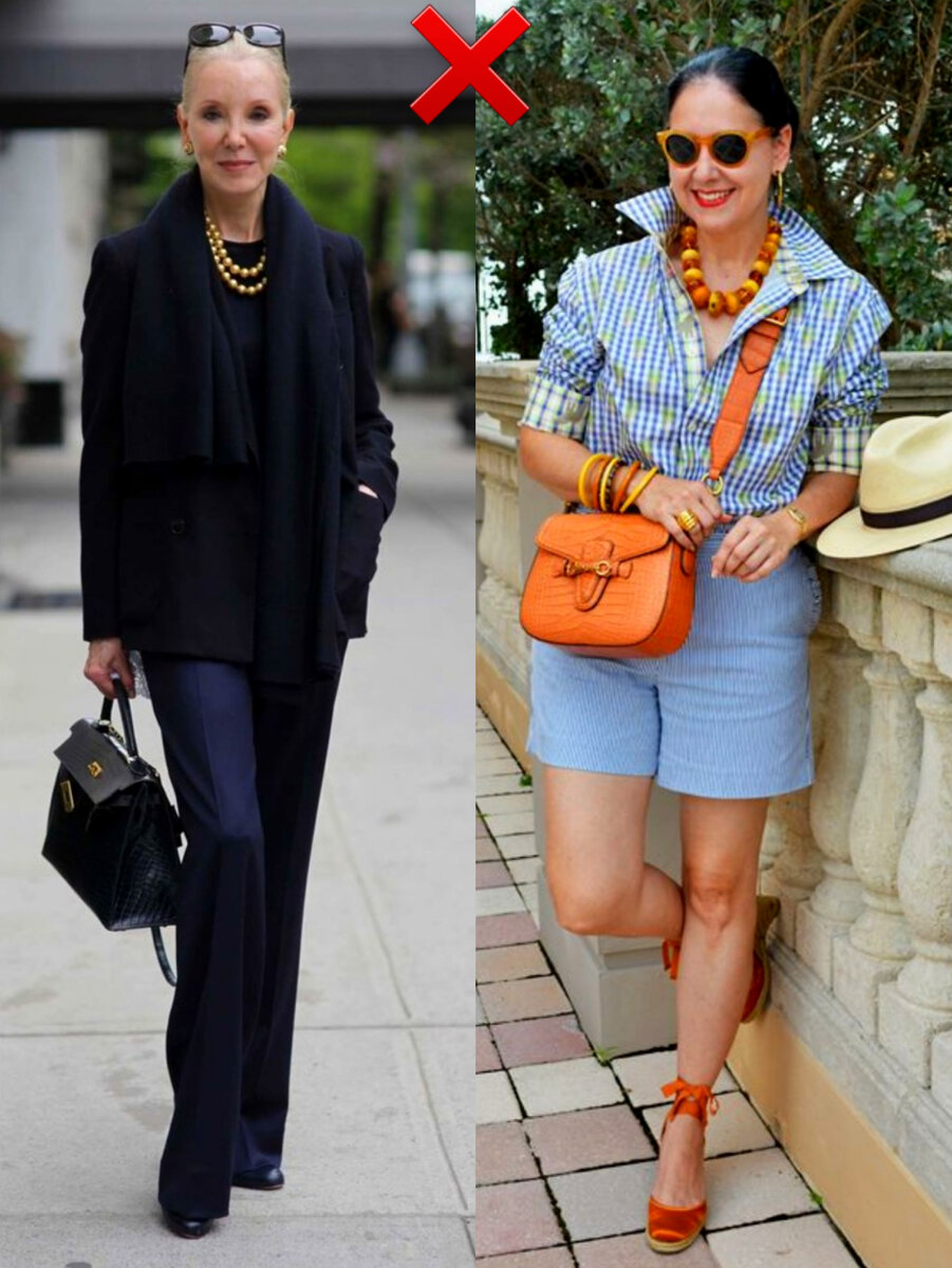 Так не следует одеваться, если вам уже за 50