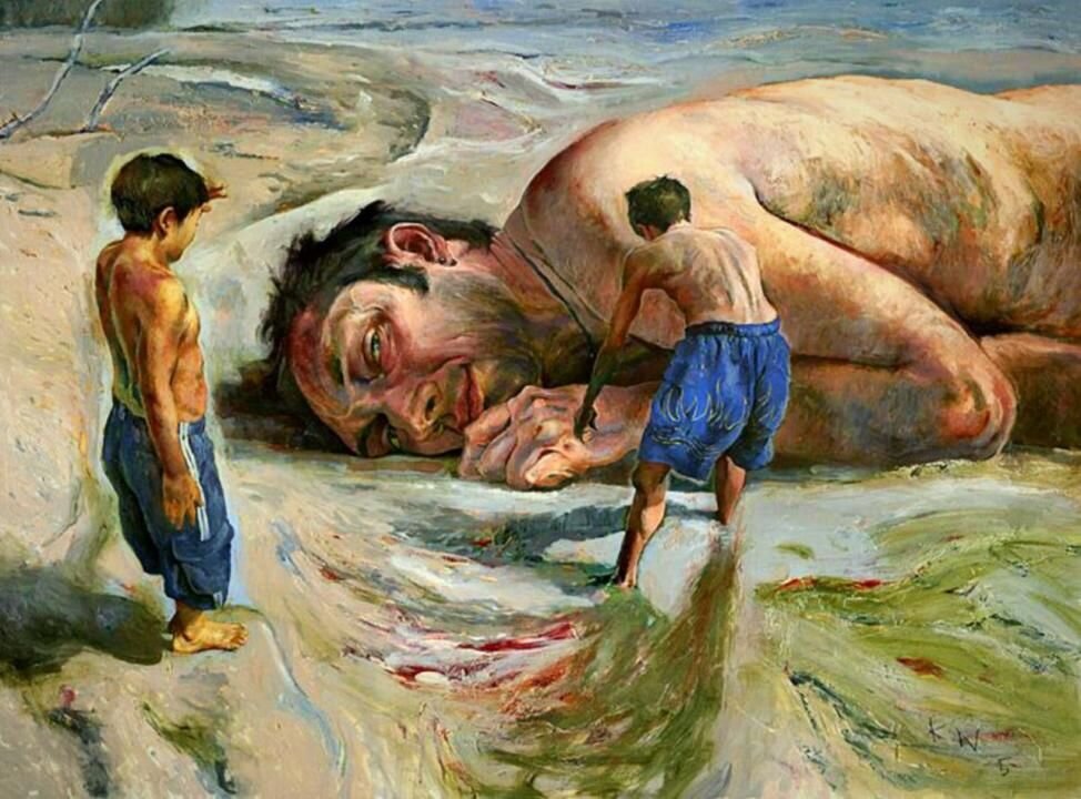 1.Картина художника Кента Роберта Уильямса / Kent Robert Williams под названием " ??? "