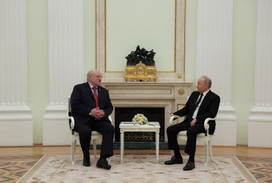    Владимир Путин и Александр Лукашенко