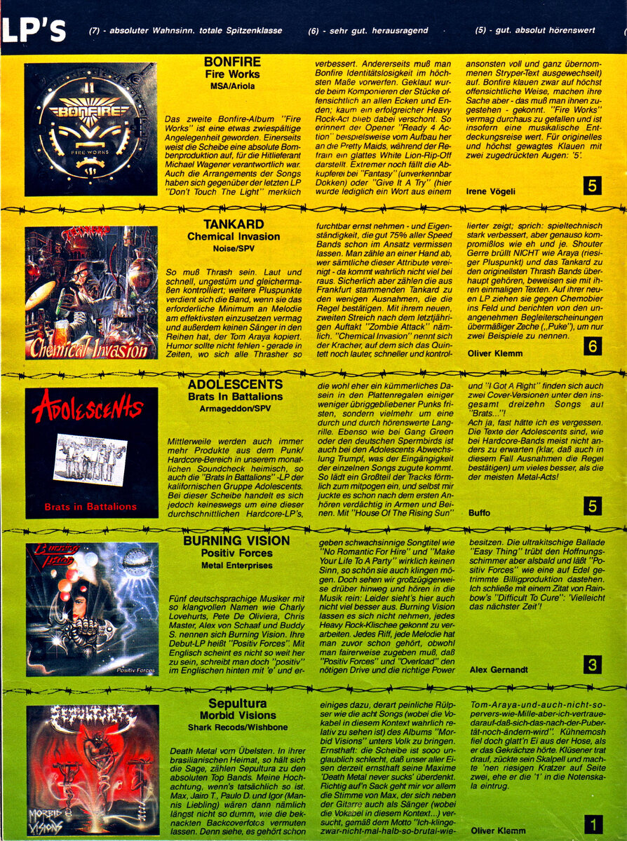 Страница журнала Metal Hammer