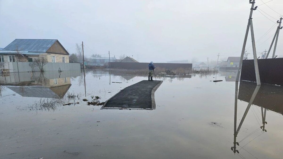 Уровень воды в реке Урал вырос до 1120 см, ночью в Оренбурге подтопило 361  дом | Время Новостей | Дзен