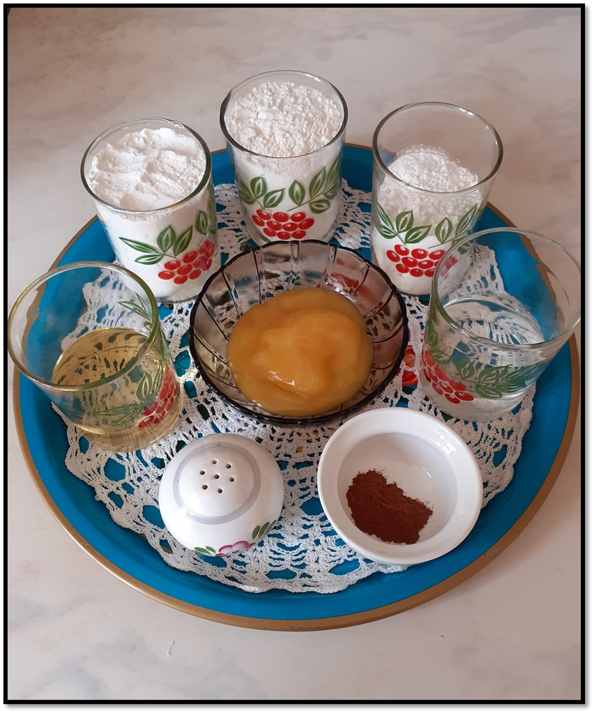 продукты для обрядового печенья "Лесенки"