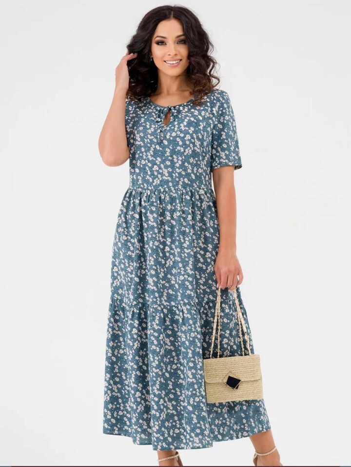 Летнее платье  Просто и красиво.