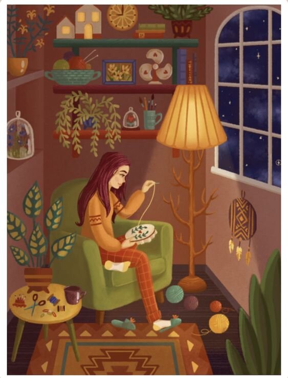 Изображение с Pinterest. информацию об иллюстраторе, увы, не нашла