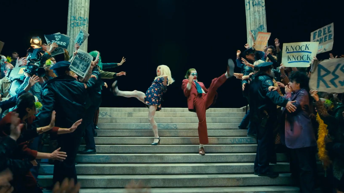 Кадр из официального трейлера фильма "Джокер: безумие на двоих"