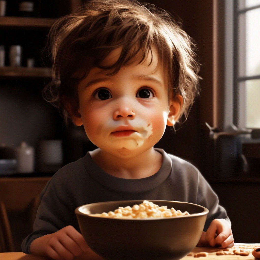 Так видит нейросеть крылатое выражение  «Каша во рту» 