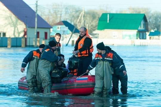    Уровень воды в реке Урал в районе Оренбурга превысил 1100 сантиметров