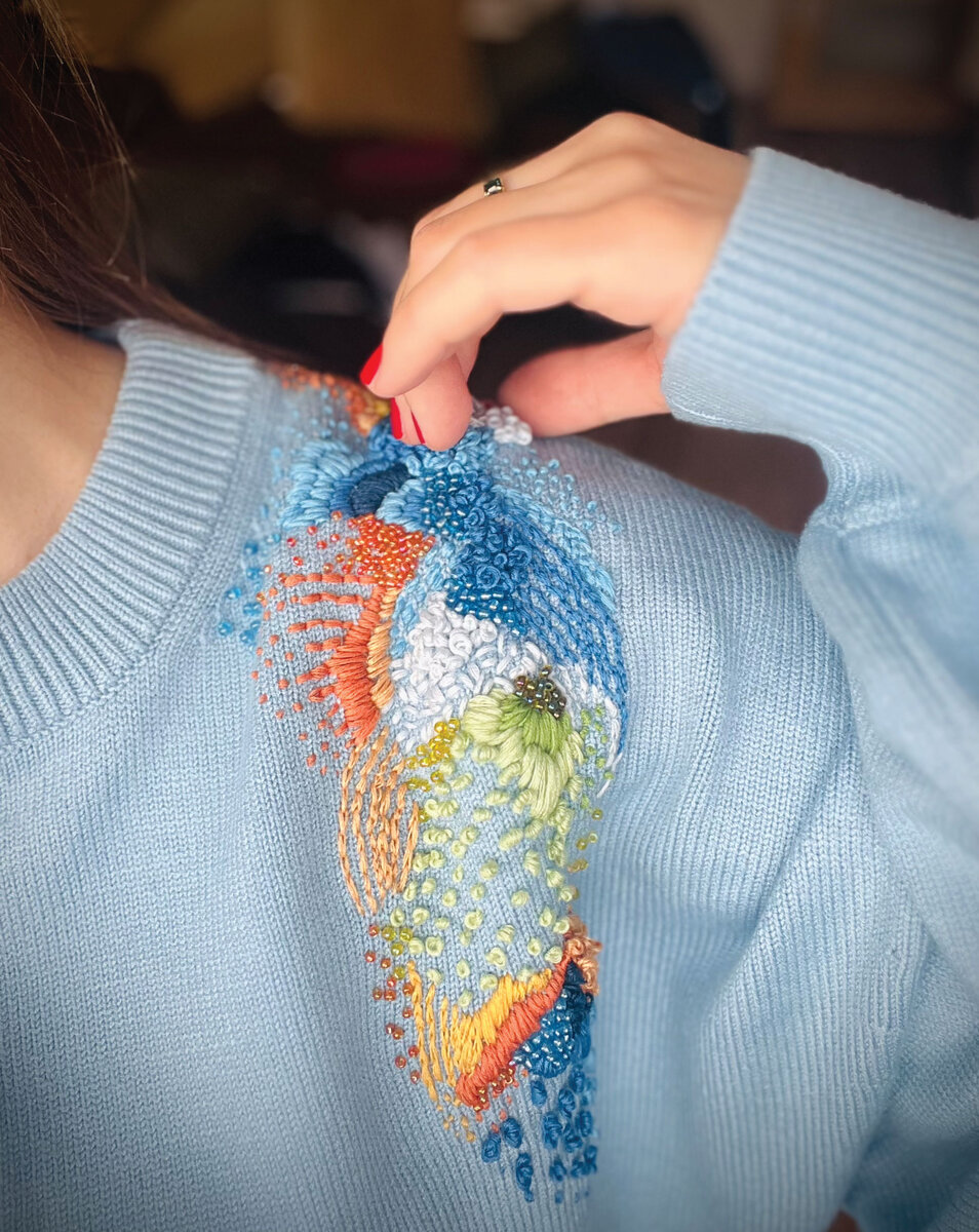 Ручная вышивка от художницы Алисы Кнатько