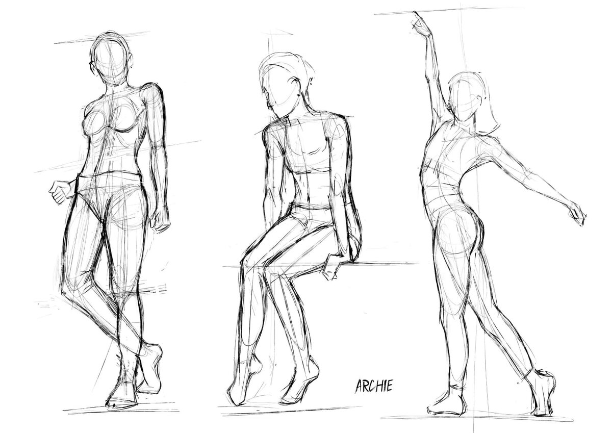 Быстрые скетчи. Автор: Анна Олару