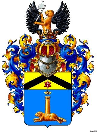 Герб дворян Брюлловых. Рисунок автора.