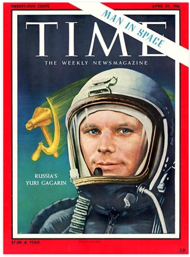 21 апреля 1961 года портрет Гагарина был на обложке журнала «Time». 