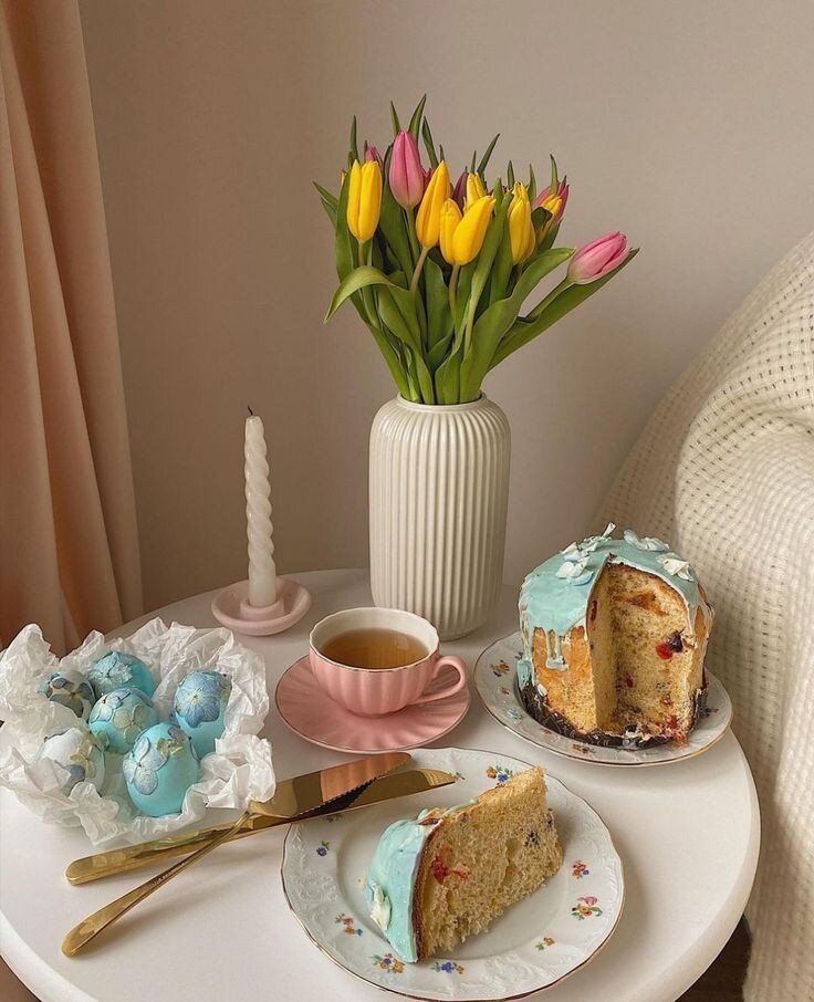 Пасхальная сервировка стола с Pinterest 