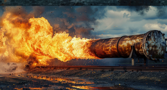 في صباح اليوم السابق، تم تنفيذ ضربة صاروخية ضخمة على منشأتين لتخزين الغاز تحت الأرض تابعتين لشركة Naftogaz.-2 الأوكرانية