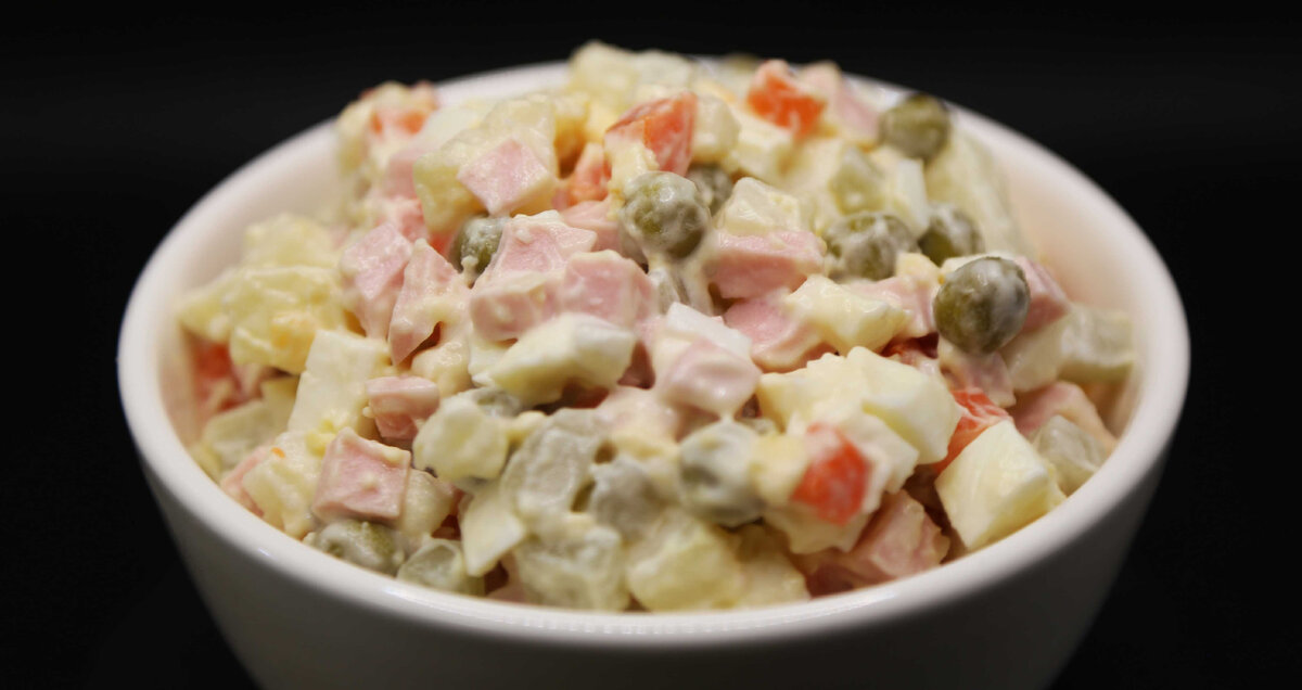 Я только что приготовил Салат Оливье