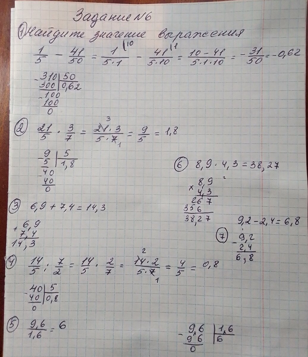 Сложение, вычитание, умножение, деление дроби. Все задания взяты из открытого банка ФИПИ. Основные типы заданий.