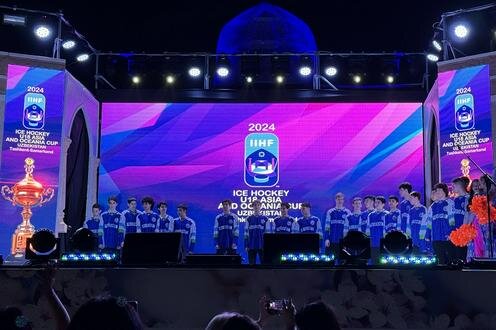 Презентация сборной Узбекистана по хоккею. Фото пресс-службы Федерации хоккея Узбекистана