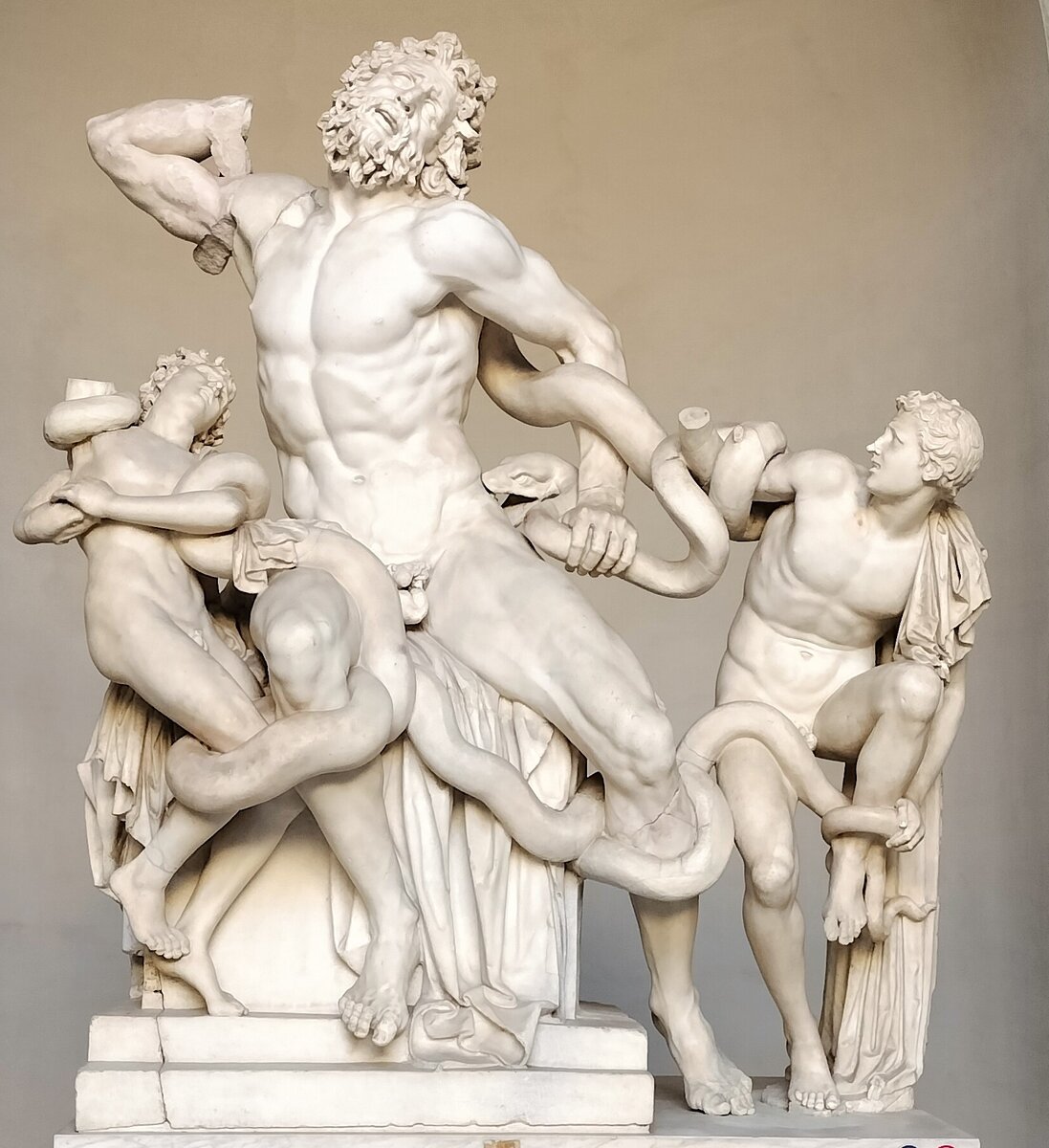 Лаокоон и сыновья в Ватиканских музеях.