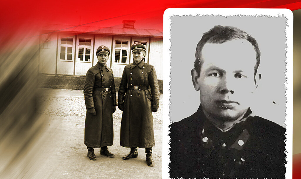 Слева - Георг Бахмайер, со вторым офицером концлагеря / Александр Дмитриевич Морозов