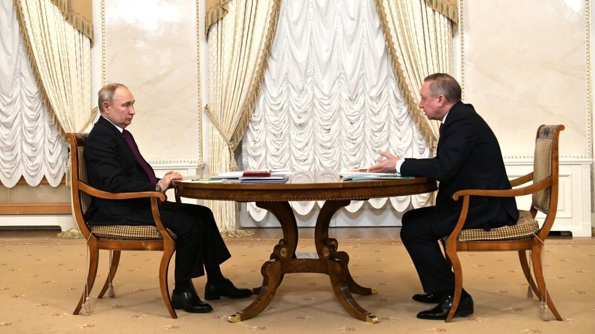     Владимир Путин и Александр Беглов. Источник: kremlin.ru Автор фото: Алексей Даничев, РИА «Новости»