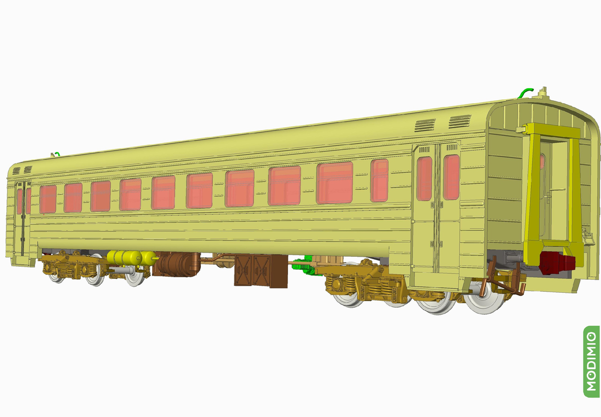 Анонс модели прицепного вагона Эр2 от MODIMIO | Железнодорожный моделизм |  Дзен