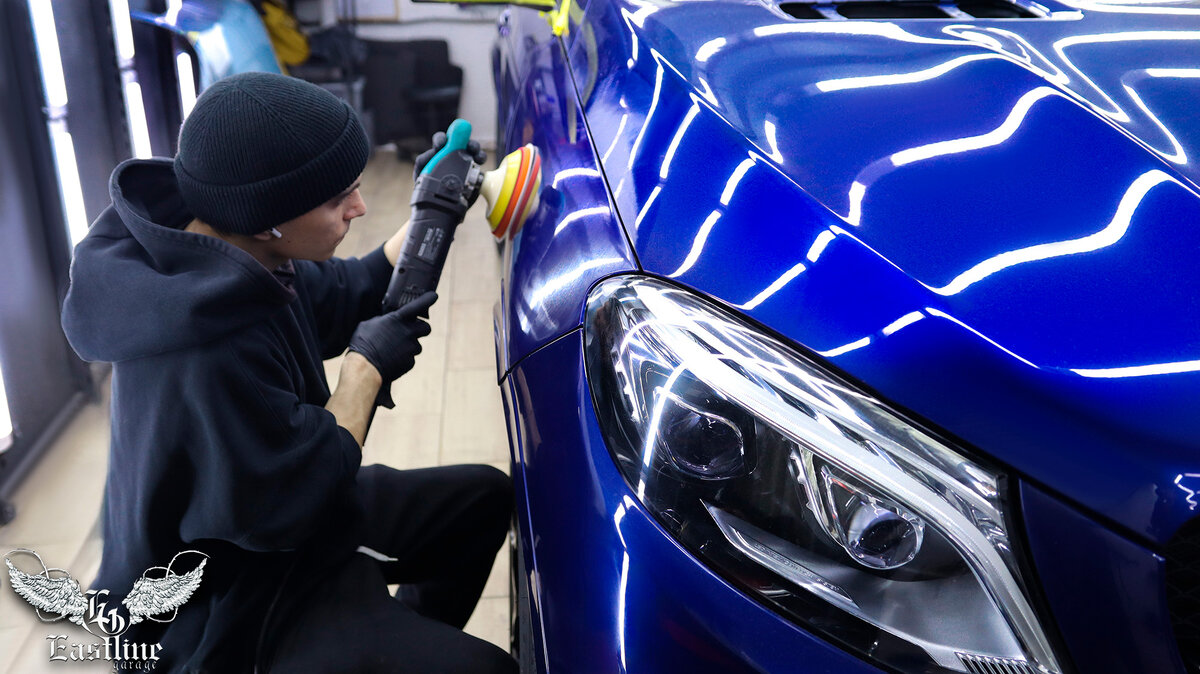 Mercedes-Benz GLE AMG. Полировка и нанесение керамики в тюнинг-ателье ...