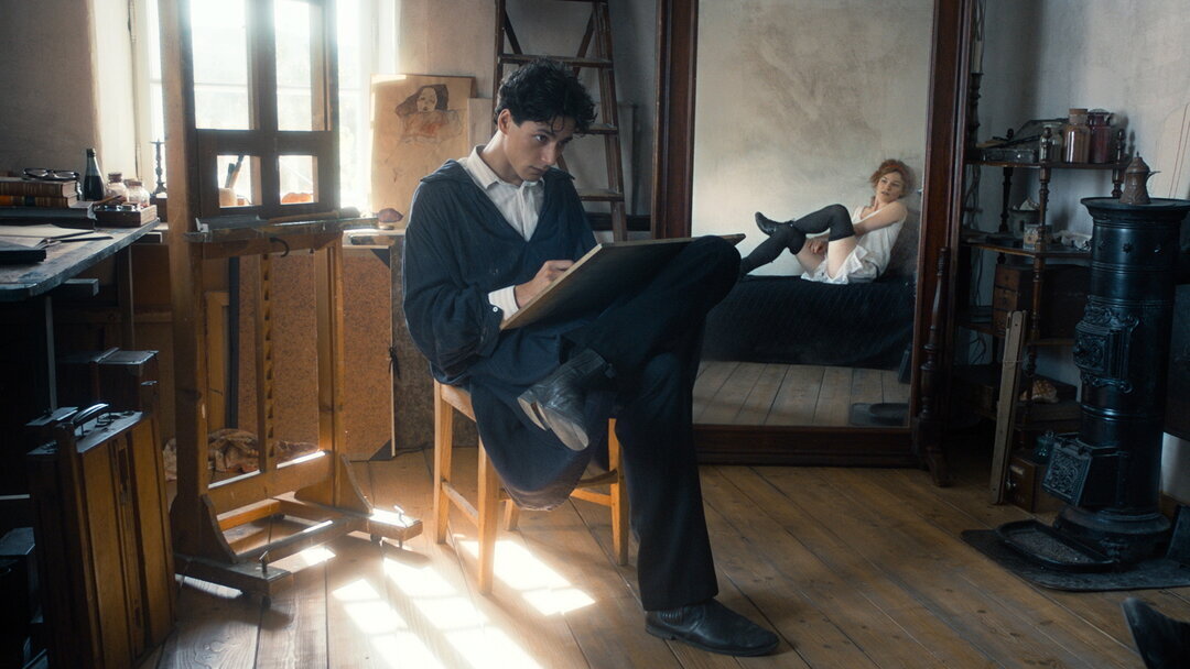 Кадр из фильма "Эгон Шиле. Смерть и дева",  2016 год, режиссер Дитер Бернер