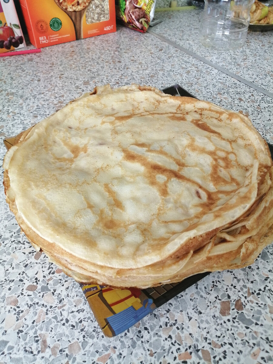 Наши блинчики. Фото автора. 