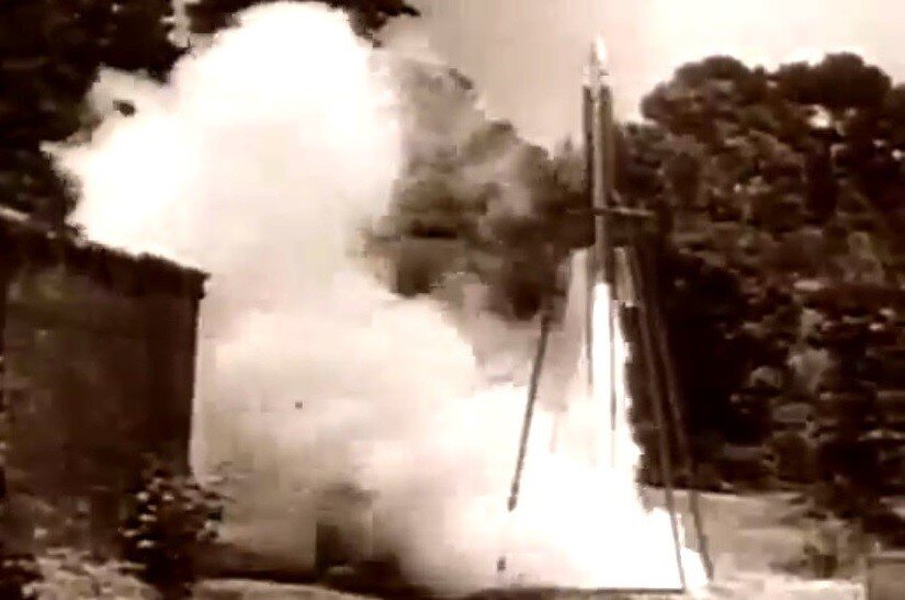Запуск ракеты ГИРД-9