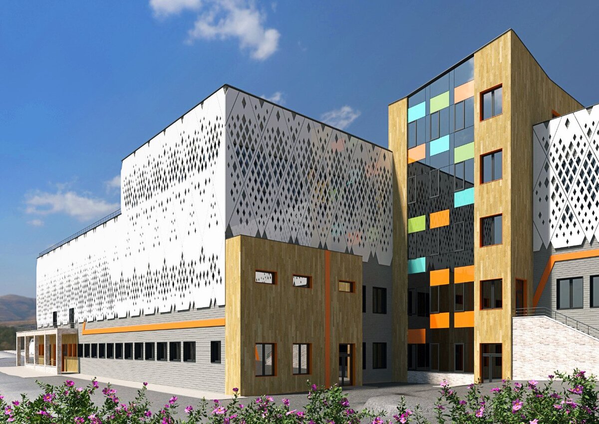 3D визуализация школы на Тимирязева 