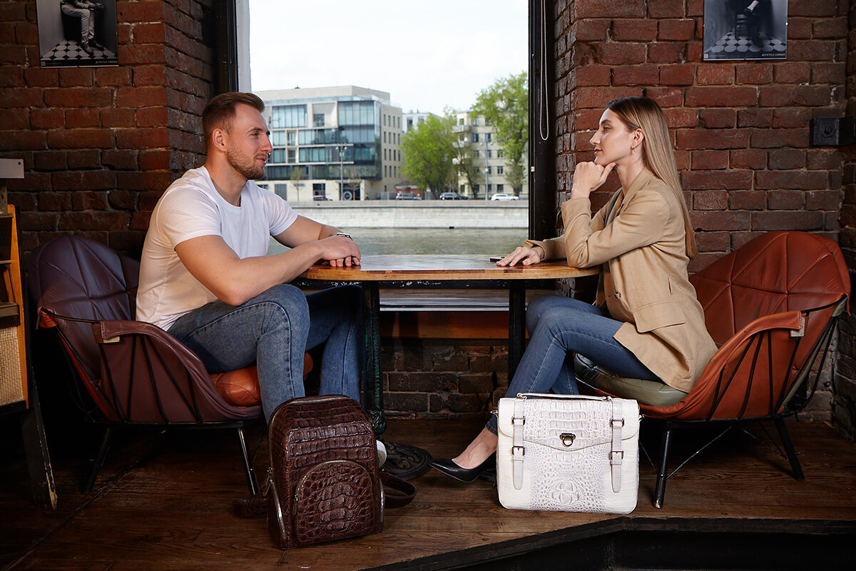 Рюкзак и портфель из крокодиловой кожи от Exotic Leather