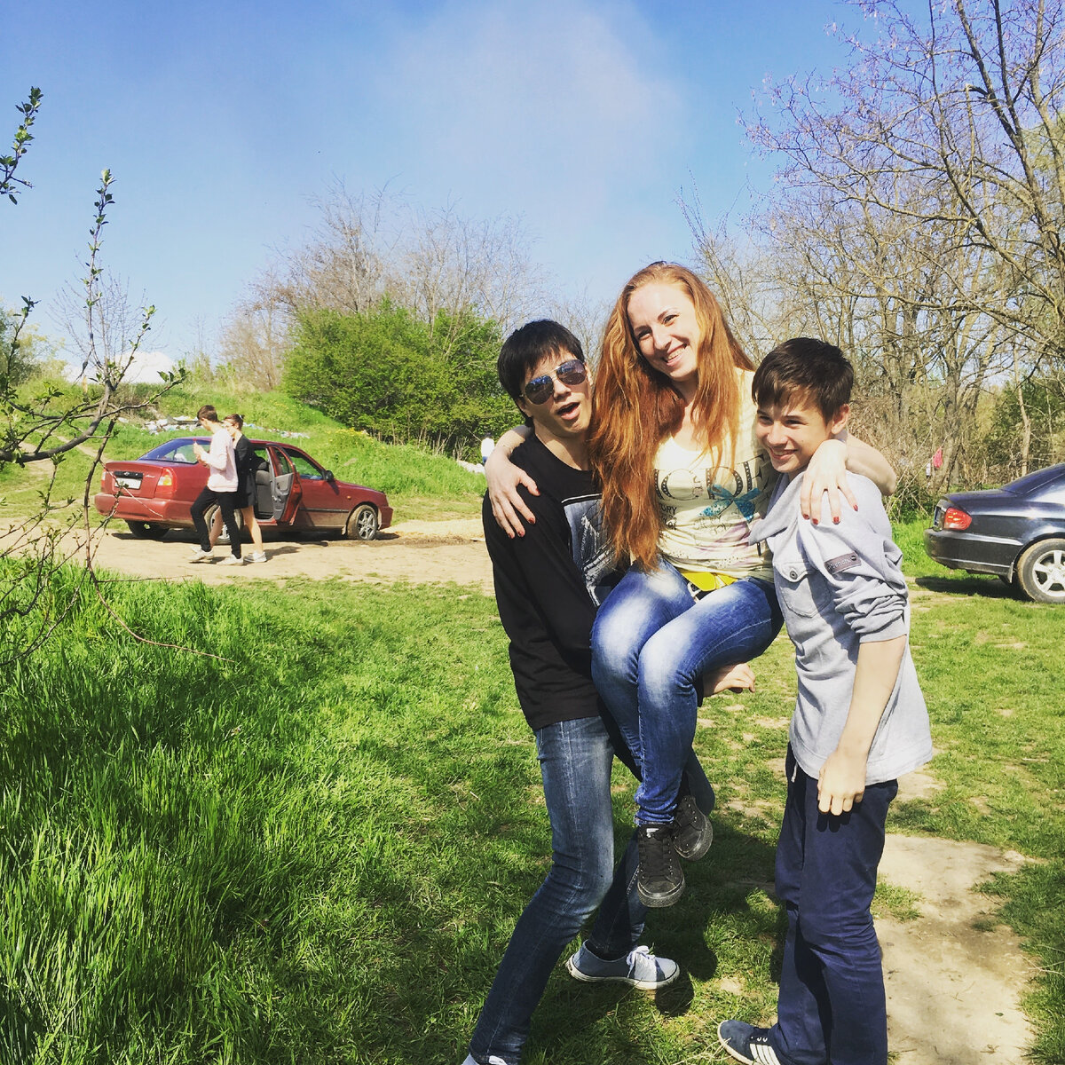 Мой сын с племянником. Это фото сделано спустя несколько дней после того как я разошлась со своим мужем. 