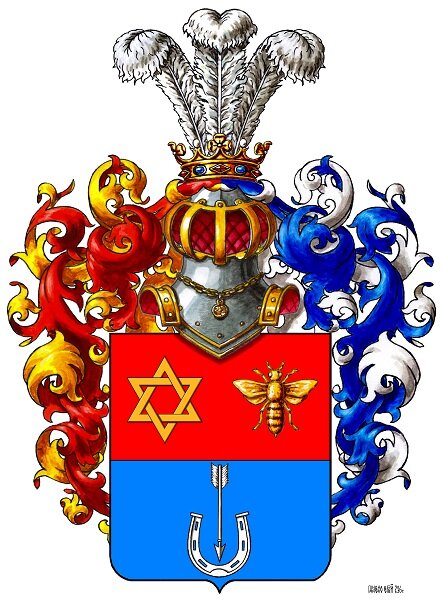 Герб дворян Лобачевских. Рисунок автора.