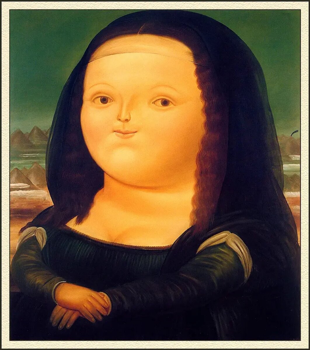 Мона делахук. Фернандо Ботеро. Botero Painting.