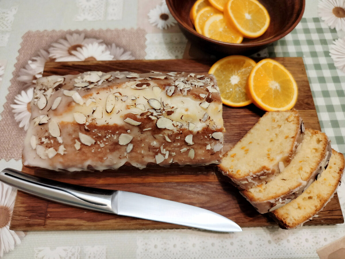 Апельсиновый кекс с цедрой