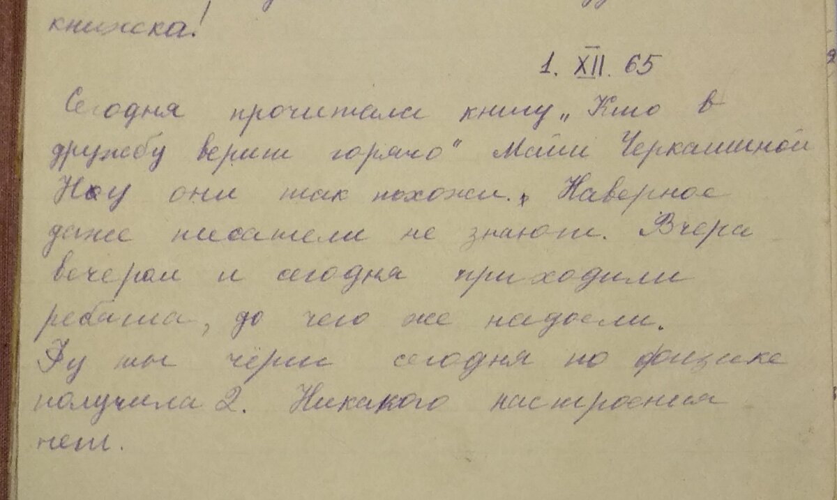 2 запись Дневника матери