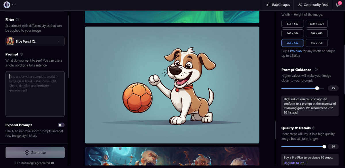 Мультяшную иллюстрацию собаки, играющая в мяч - ИИшки @iishkii