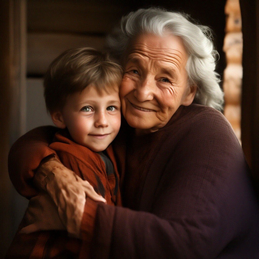 В гостях у бабушки. 