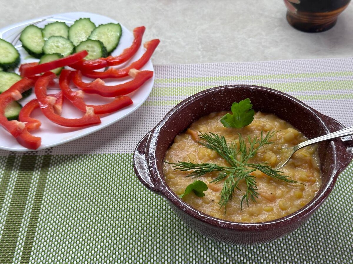 Гороховое пюре в мультиварке.