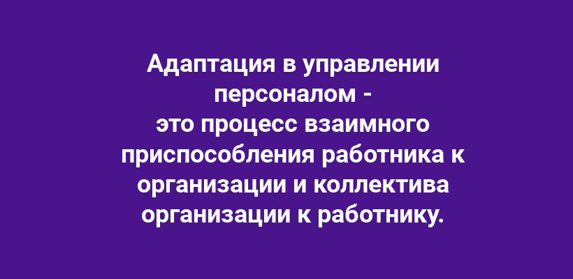 Суть адаптации
