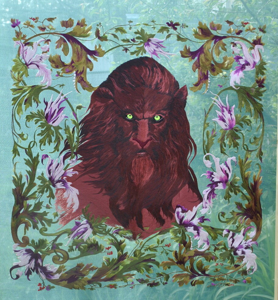 лицо вышивки