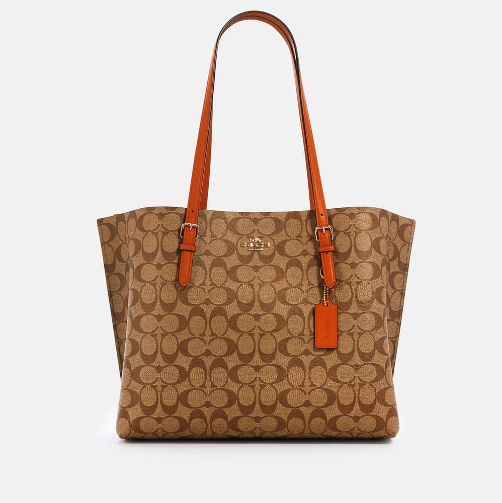 Сумка Coach Mollie Tote In Signature Canvas на сайте coach-disconts.ru 