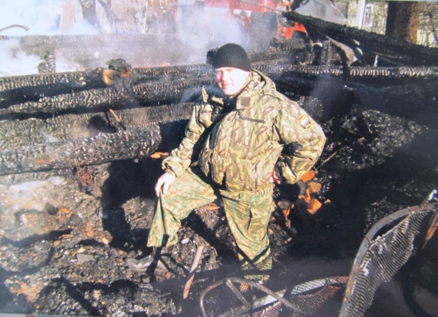 Фото автора. На месте пожара.