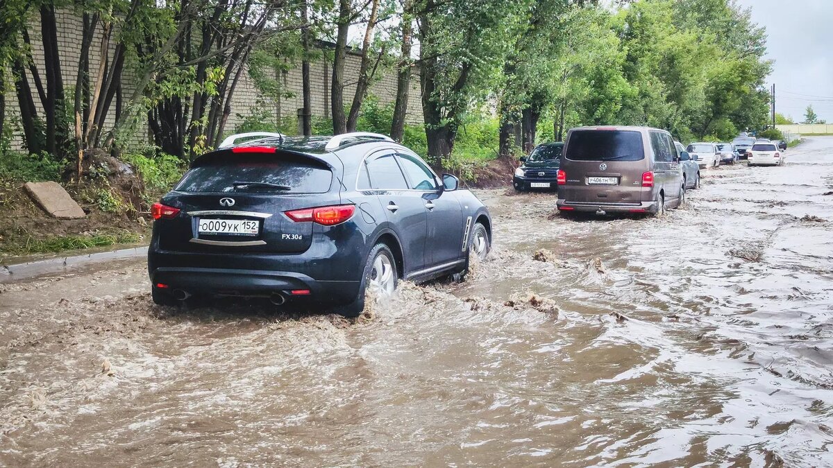 Град и затопленные автомобили: что натворила непогода в Нальчике |  newstracker.ru | Дзен